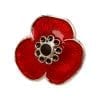 Sterling Silver Remembrance Poppy Pin