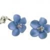 Forget Me Not Stud Earrings, 14mm, Clips
