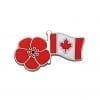 Poppy & Maple Leaf of Canada for Loyalty & Remembrance