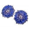 Le Bleuet (Cornflower) Stud Earrings. the National Flower of France